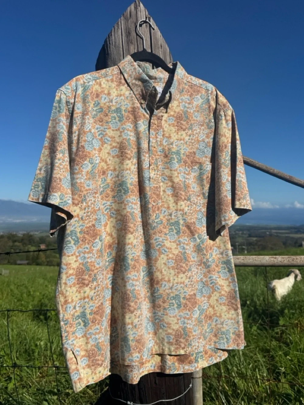Vintage Reyn Spooner Pullover Floral Aloha Vacation Reverse print Shirt Xl